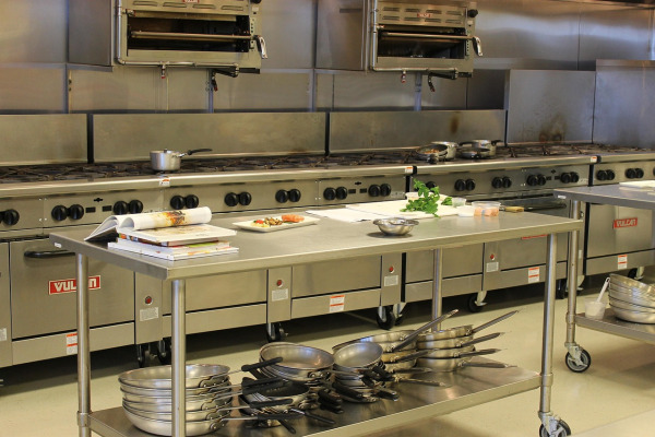 commercial kitchen stainless steel